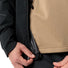Veste velo homme Vaude Yaras 3 en 1 reglable noire et beige, ideale pour cyclisme toutes saisons