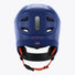 casque velo enfant virgo kid integral bleu vue arriere avec mentonniere protectrice