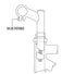 Vis pour serrage du cintre sur potence plongeur M8 x 20 Ergotec - #2