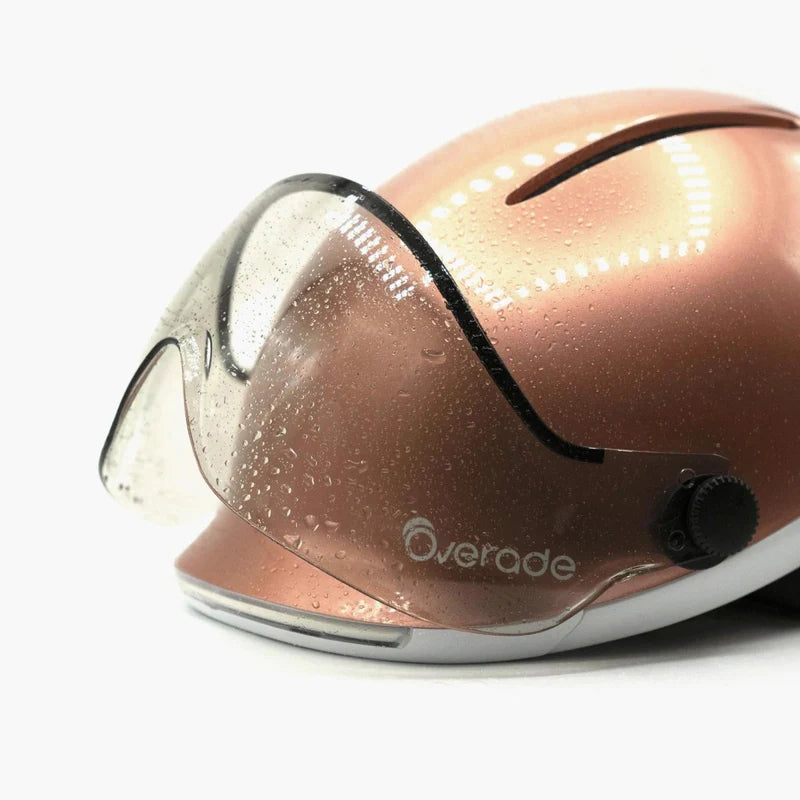 visière pour casque vélo à clignotants Overade Life