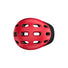 Casque woom ready rouge vue dessus avec multiples aérations pour confort et sécurité enfant