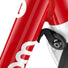 Draisienne rouge Woom GO 1 pour enfants 18 mois a 3.5 ans avec detail du cadre et fixation