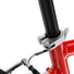 Serrage tige de selle robuste du velo enfant 16 pouces Woom GO 3 Automagic pour ajustement precis et securite