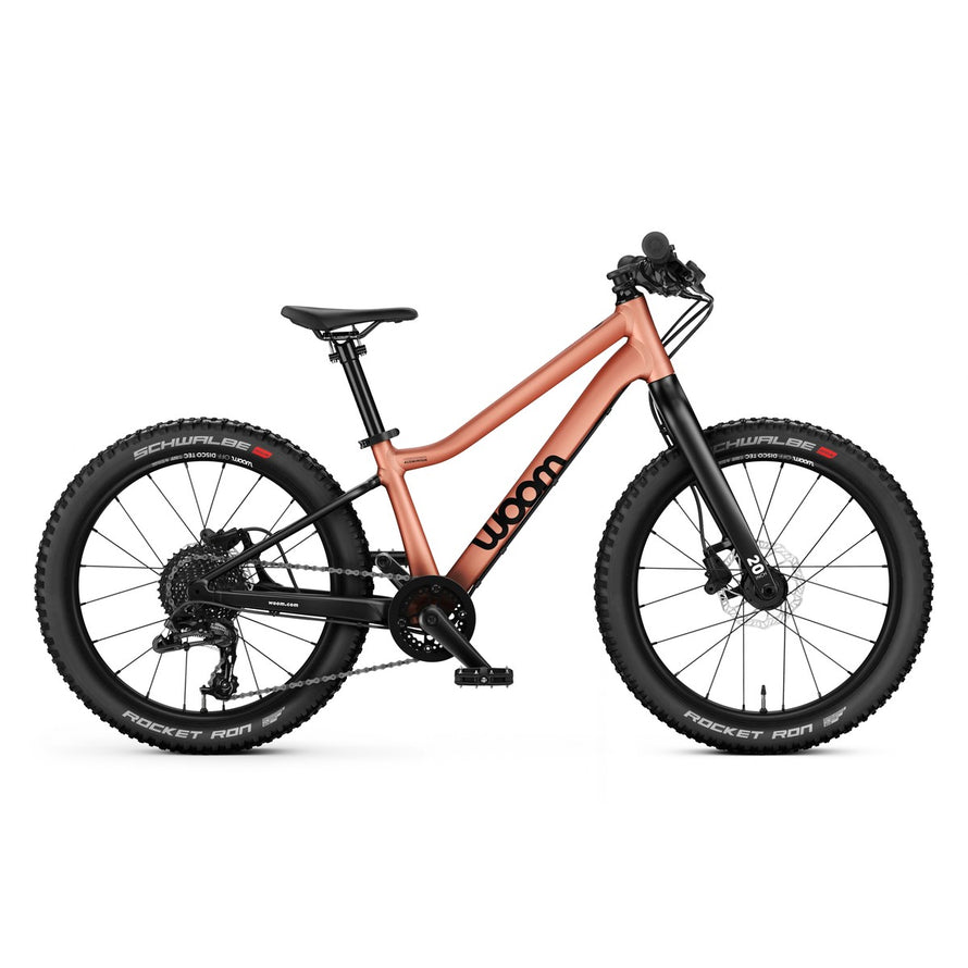 Velo enfant 20 pouces woom OFF 4 avec cadre robuste et pneus larges pour enfants de 6 a 8 ans