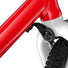 Detail du frein avant rouge du velo enfant Woom 4-6 ans modele GO 3 pour un freinage precise et securise