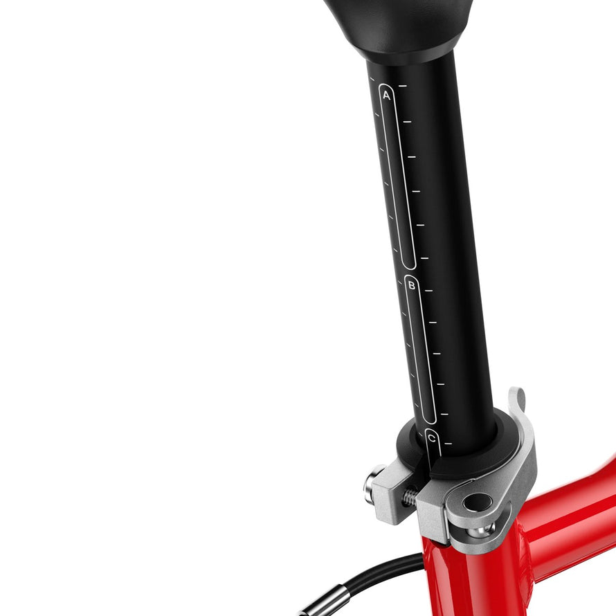 Reglage precis de la selle du velo enfant Woom 4-6 ans modele GO 3 pour un ajustement parfait