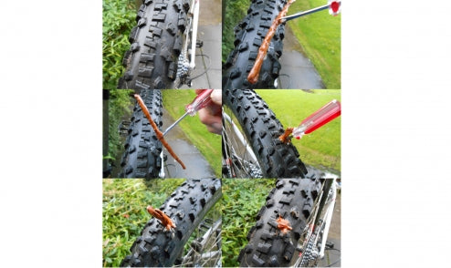 Reparatursatz für Fahrradreifen Tubeless mit Weldtite-Bohrern