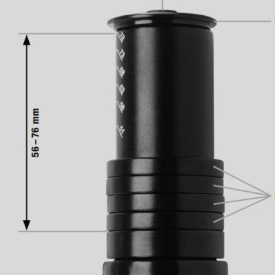 Adaptateur hauteur pour potence ahead vélo 28.6 mm Ergotec - #3
