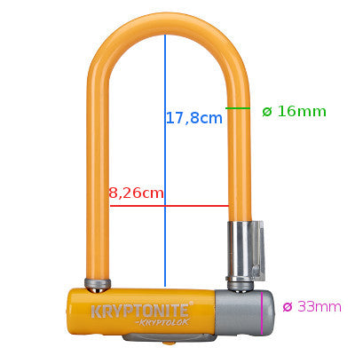 Antivol vélo Kryptolok Mini 7 orange - Kryptonite - #6