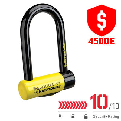 Antivol vélo U à clé New York Fahgettaboudit Mini Kryptonite - #3