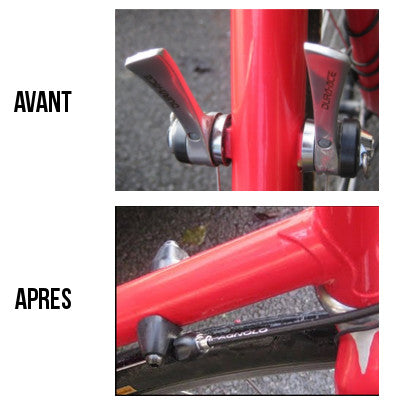 Arrêts de gaine vélo sur plot à visser - #3