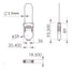 Cable 110 cm rétractable fermeture code - sécuriser selle casque - #2