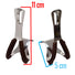 Cale-pieds chromé pour pédale de vélo avec renfort cuir marron - #3