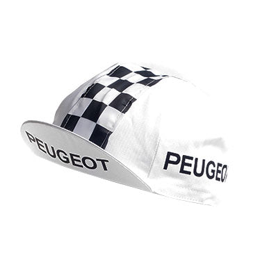 Casquette vintage multisport vélo logo Peugeot Cycles à damiers - #1