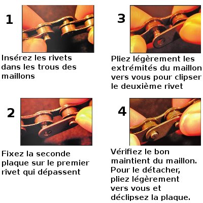 Chaîne vélo 8 vitesses traitement antirouille - #3