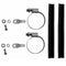 Colliers pour fourche ou haubans de vélo 25-40 mm sans oeillet - #1