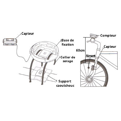 Compteur vélo simple à fil CM109 Ciclosport - #6