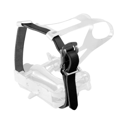 Courroies cuir Noir pour cale pieds de vélo - La paire - #1