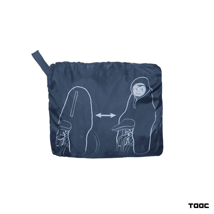 Poncho compactable dans pochette de rangement