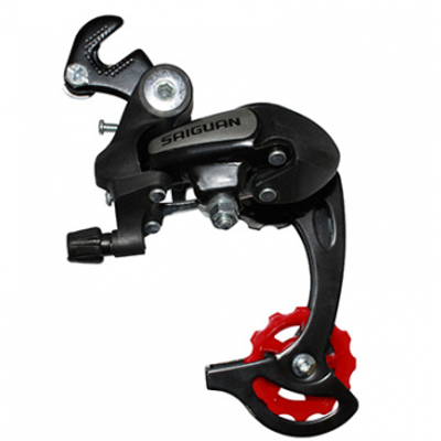 Dérailleur arrière vélo 6-7 vitesses à chape moyenne avec patte - #1