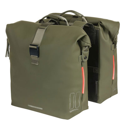 Double sacoche Basil 41 L SoHo Nordlicht avec éclairage intégré - #2
