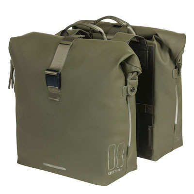 Double sacoche Basil 41 L SoHo Nordlicht avec éclairage intégré - #1
