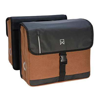 Double sacoche d\'affaire robuste 40 L marron Willex - #1