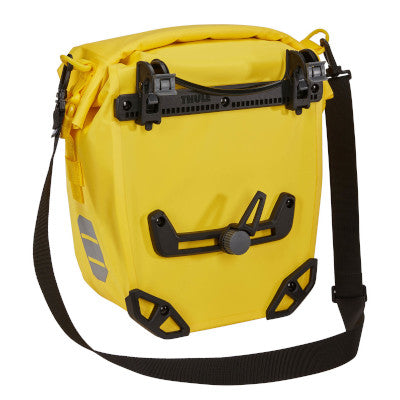 Double sacoche jaune sur porte-bagages 13L Shield Pannier Thule - #2