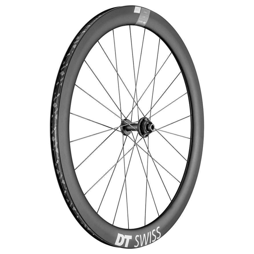 Ruota anteriore bici DA strada DT Swiss Arc 1400 DICUT 50 mm