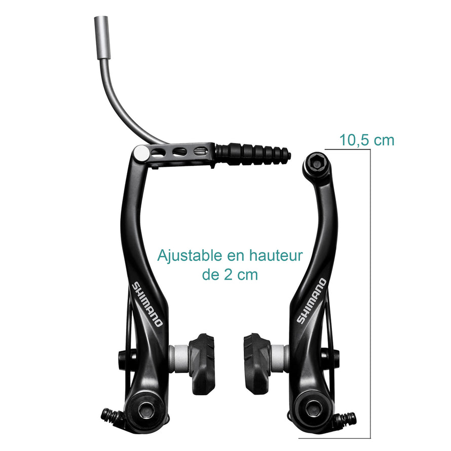 Etrier de frein arrière V-brake noir BR-T4000 Shimano - #4