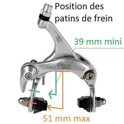 Etriers de frein de vélo de course Caliper avant et arrière - #3
