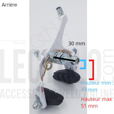 Étriers frein vélo blancs pour route et fixie - #3