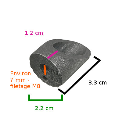 Expandeur cylindrique pour plongeur de potence vélo M8 Ergotec - #3