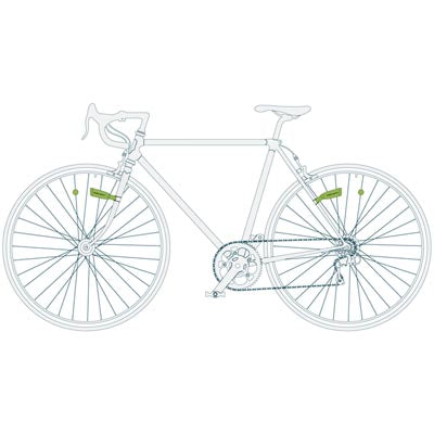 Feux vélo de signalisation sans piles CIO Reelight avec batterie - #6
