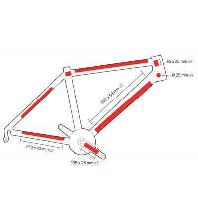Films de protection cadre vélo invisibles Skin Armor Zefal