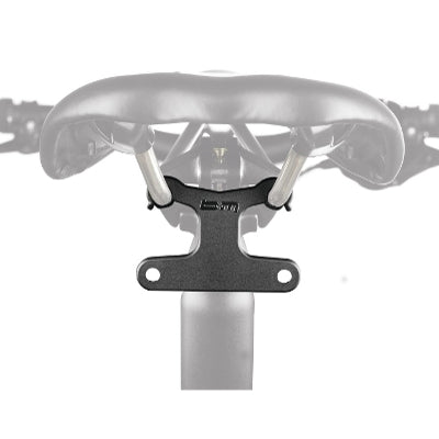 Fixation éclairage arrière vélo sur rails de selle - #1