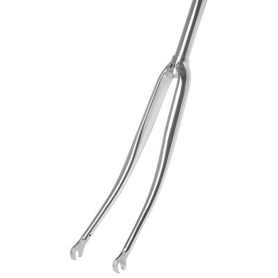 Fourche vélo de route 700 pivot fileté 1 pouce acier chromé - #1