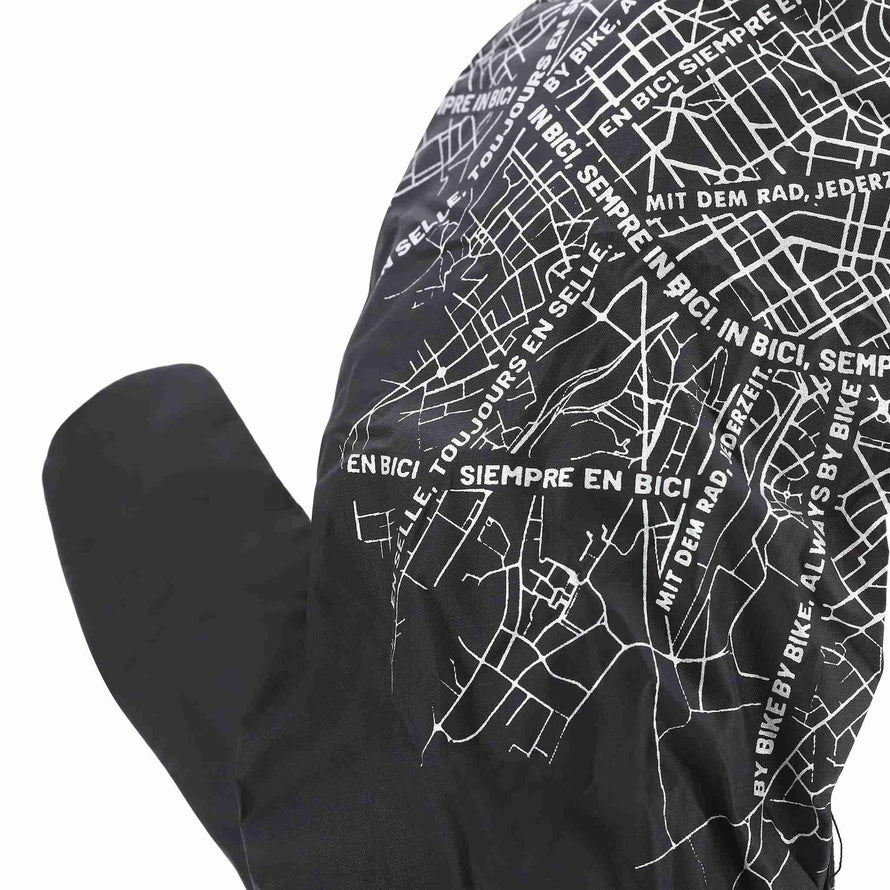 Motif reflechissant sur moufle Roadster