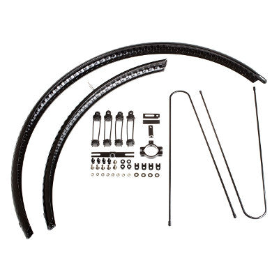 Garde boues martelés noirs pour pneus vélo 28 pouces BLB - #4