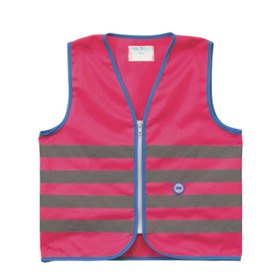 Gilet de sécurité enfant à vélo haute visibilité rose Wowow - #2