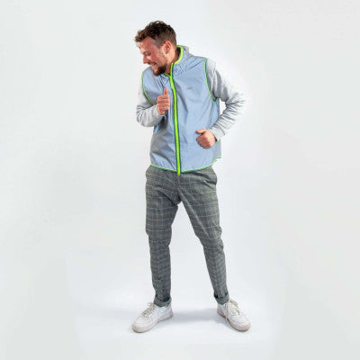 Gilet réfléchissant gris pour hommes Darknight Go Fluo - #5