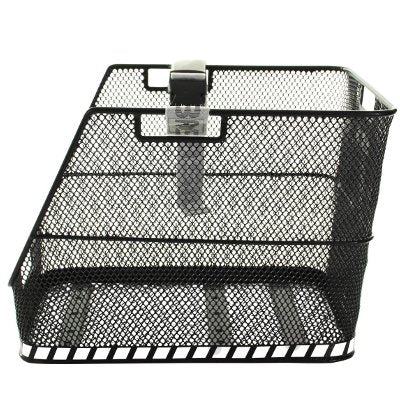 Grand panier de vélo noir sur porte bagage arrière Class Basil - #2