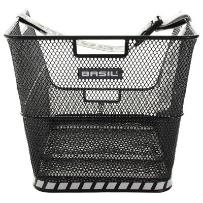 Grand panier de vélo noir sur porte bagage arrière Class Basil - #3