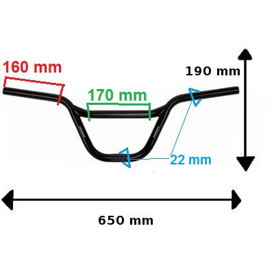Guidon de vélo type BMX - #2