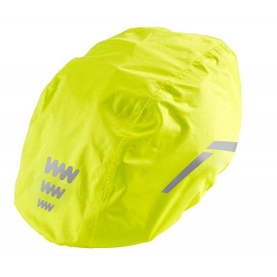 Housse de pluie fluo pour casque vélo avec attache pour feu - #2