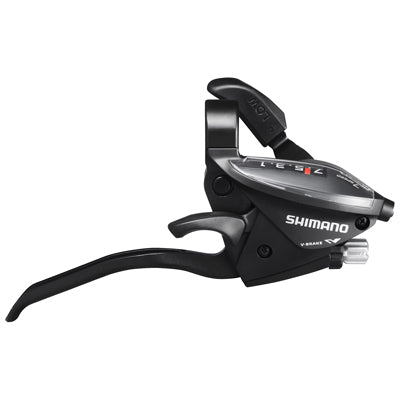 Levier frein et dérailleur 7 vitesses 4 doigts noir Shimano - #1