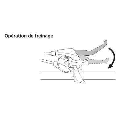 Manette frein et dérailleur vélo 8 vitesses Shimano - #3