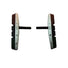 Paire de patins V-Brake triple gomme avec support aluminium - #4