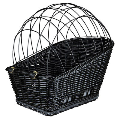 Panier arrière en osier pour chien sur porte bagage vélo -Trixie - #1