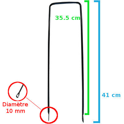 Panier avant fixe au vélo charge lourde potence head set 1 pouce - #3